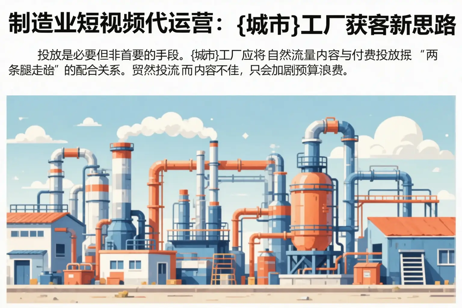 制造业短视频代运营:漳州工厂获客新思路