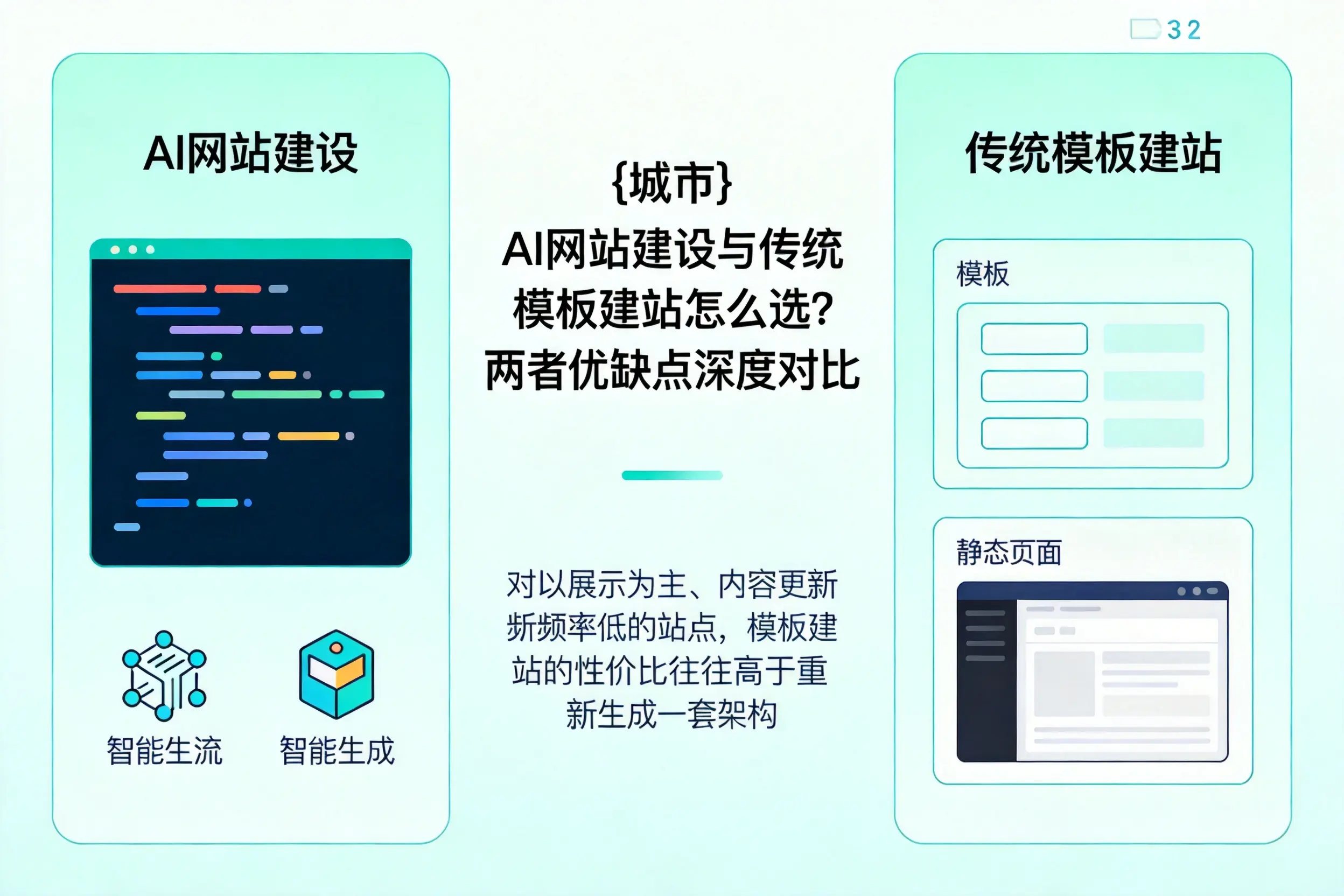 漳州AI网站建设与传统模板建站怎么选？两者优缺点深度对比