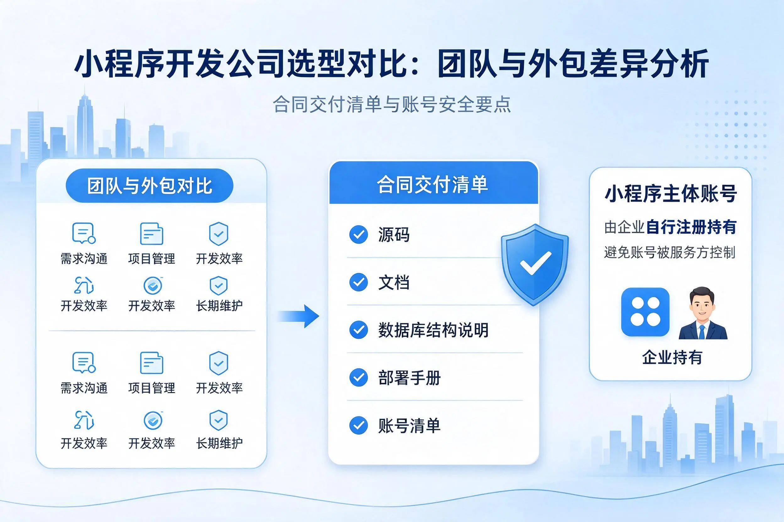 漳州小程序开发公司选型对比:团队与外包差异分析