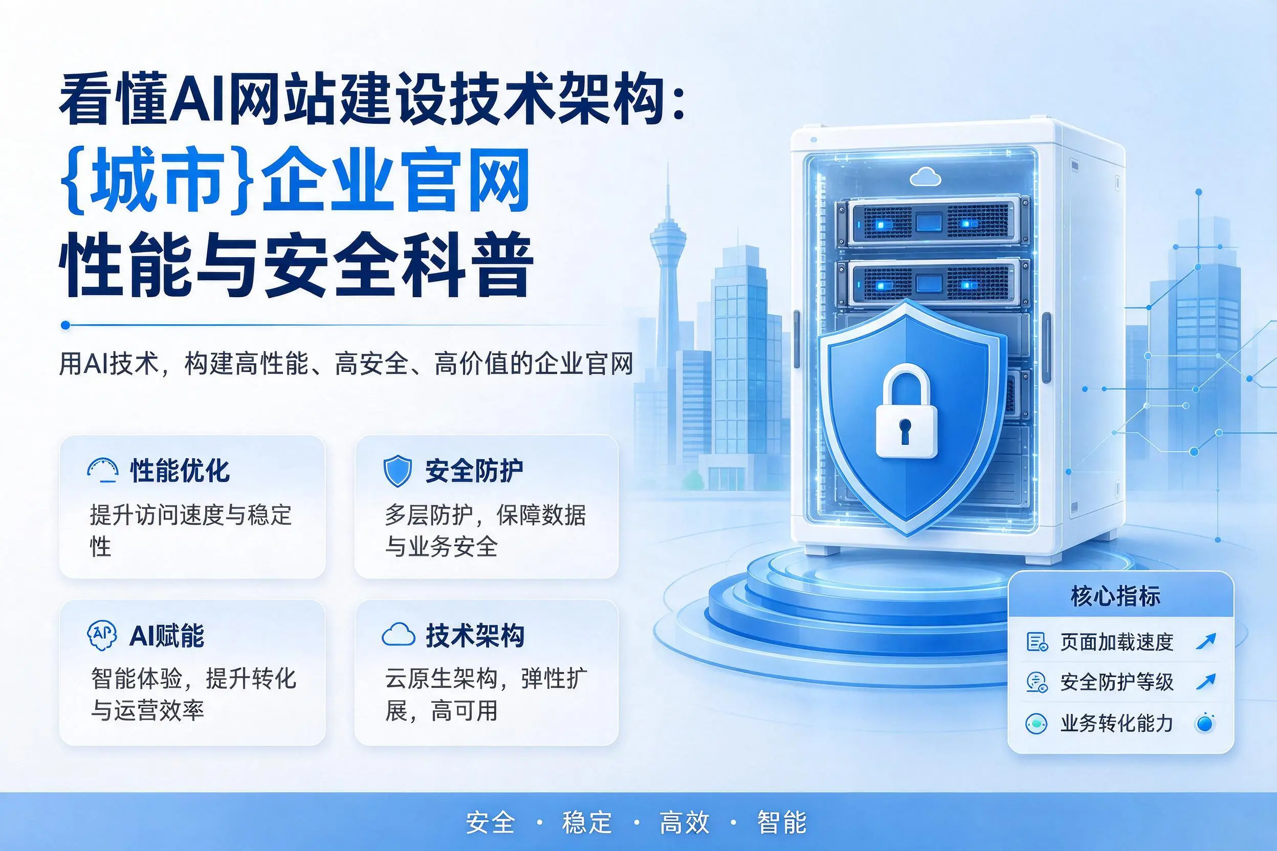 看懂AI网站建设技术架构：漳州企业官网性能与安全科普
