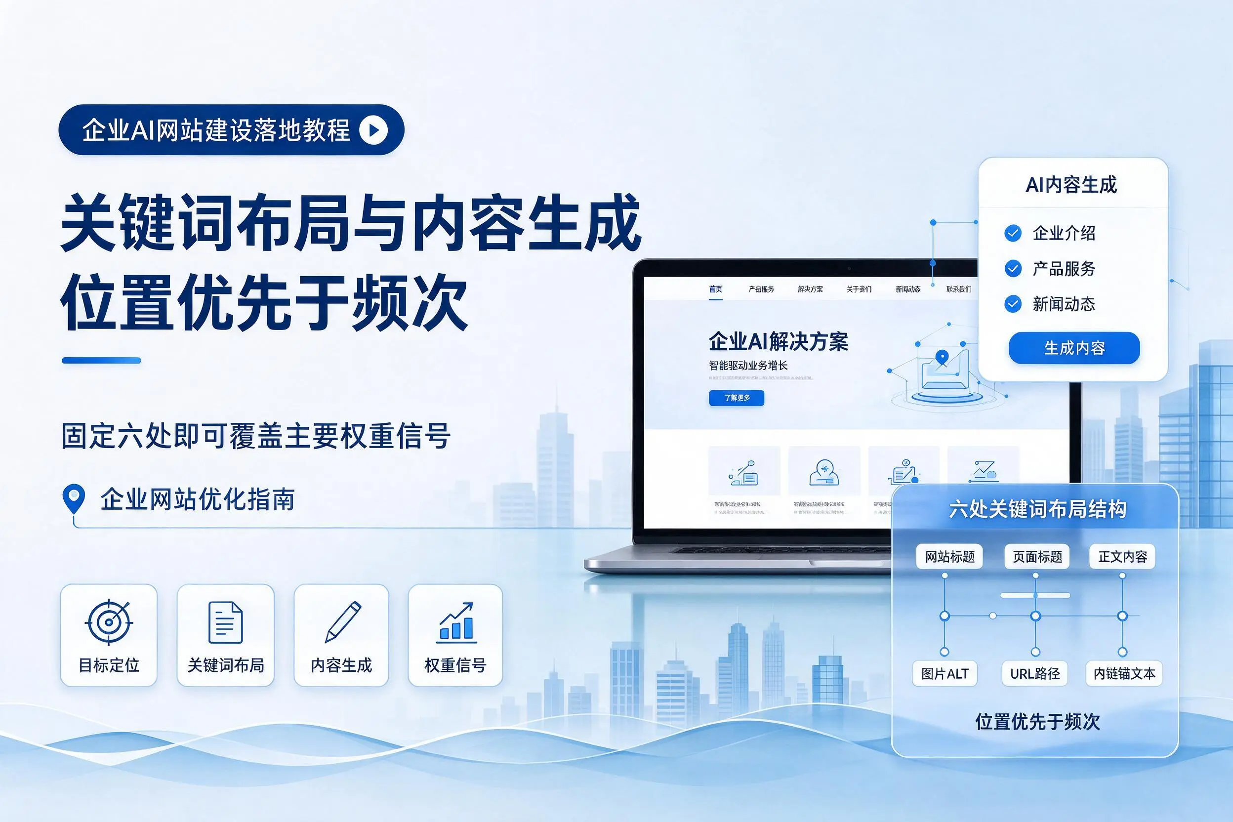 漳州企业AI网站建设落地教程:关键词布局与内容生成