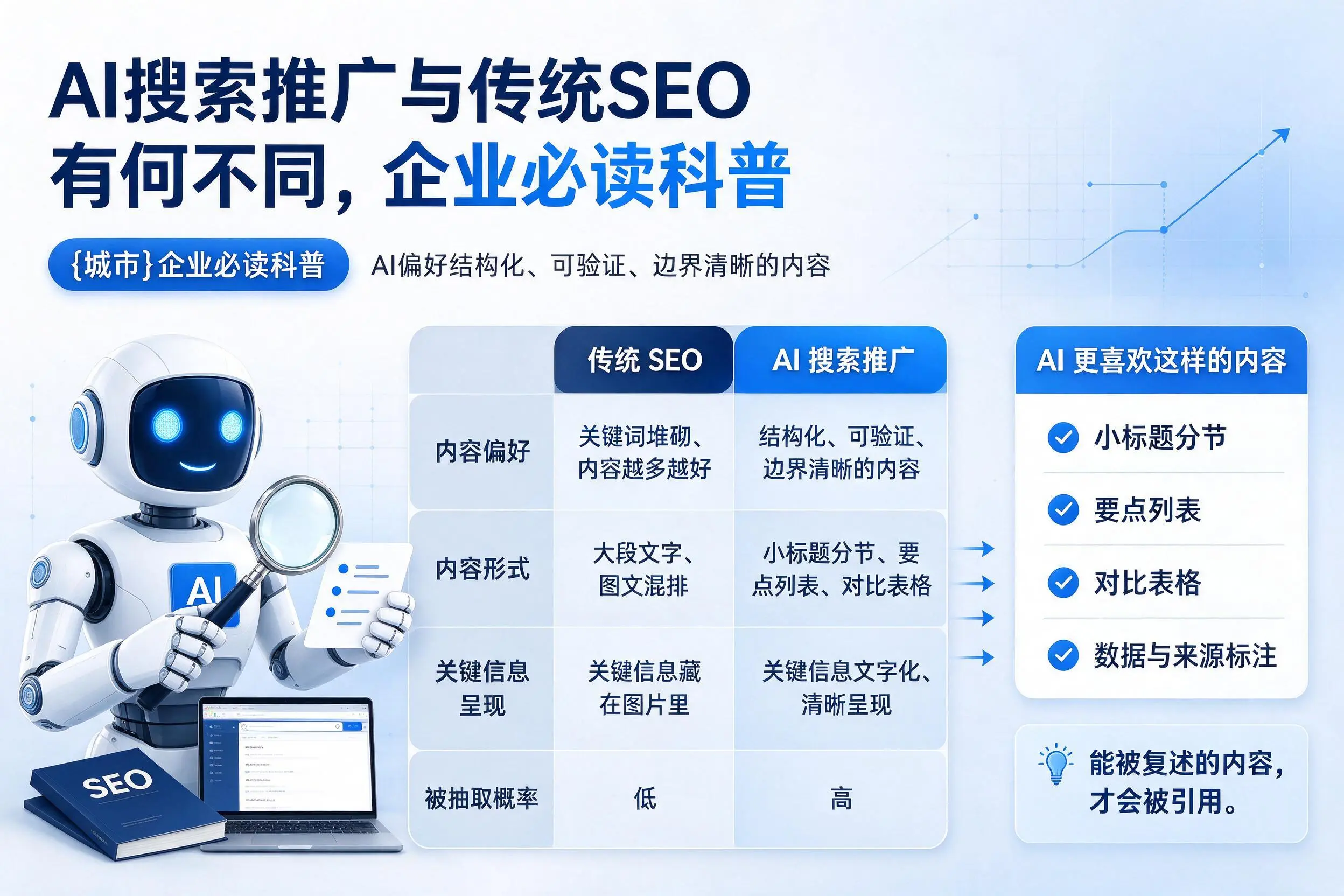 AI搜索推广与传统SEO有何不同,漳州企业必读科普